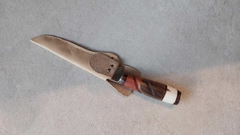 cuchillo campo hoja 16cm con vaina cuero