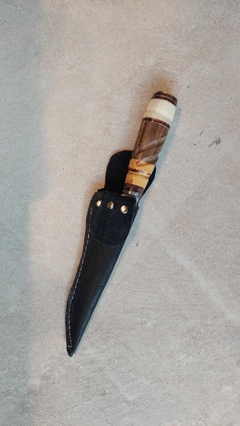 cuchillo campo hoja 16cm con vaina cuero en internet