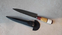 cuchillo campo hoja 24cm con vaina cuero - Ederelogia