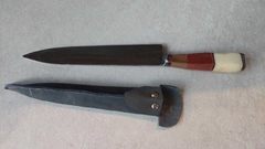 cuchillo campo hoja 20cm con vaina cuero - Ederelogia
