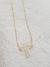 Choker Cruz Vazada Banhada Ouro 18K