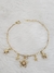 Pulseira Estrelas Banhada Ouro 18K (17cm)+5 Extensor