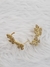 Brinco Ear Cuff Borboletas Banhado Ouro 18K Cravejado com Zircônias Cristal - comprar online