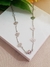 Choker Corações Banhado Ouro 18K e Ródio Branco (35cm)+5 Extensor