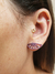 Brinco Ear Cuff Banhado Ouro 18K com Zircônias Pink - comprar online