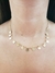 Gargantilha Choker+Corações Banhada Ouro 18K e Ródio Branco - comprar online