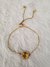 Pulseira Banhado Ouro 18K com Pedra Amarela