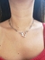 Choker Fecho Coração Banhado Ouro 18K - Ela Bella Semijoias