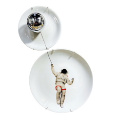 Conjunto 02 Pratos Astronauta - Gregh Design