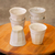 Set x4 Vasos café en gres Crudo