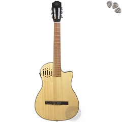 Guitarra Electro Criolla Clasica Tipo Godin Media Caja Ecu - tienda online