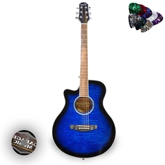 Guitarra Electro Acustica Zurda Parquer Gac109rb Cable en internet