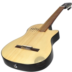 Guitarra Electro Criolla Clasica Tipo Godin Funda Ecualizador Pua