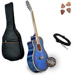 Guitarra Electro Acustica Zurda Parquer Gac109rb Cable