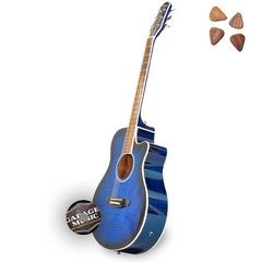 Guitarra Electro Acustica Parquer Gac109mcbl Funda Cable Pua - tienda online