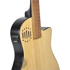 Guitarra Electro Criolla Clasica Tipo Godin Media Caja Cable en internet