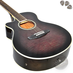 Guitarra Electro Acustica Zurda Parquer Gac109rb Funda Pua - comprar online