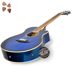Guitarra Electro Acustica Parquer Gac109mcbl Funda Cable Pua - comprar online