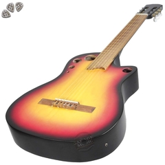 Guitarra Electro Criolla Clasica Media Caja Elite Amplificador Cd