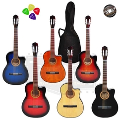 Guitarra Electro Criolla Corte Amplificador G10w Cable Funda en internet