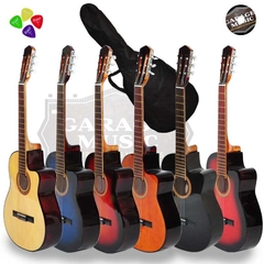 Guitarra Electro Criolla Corte Amplificador G10w Cable Funda - Garage Music