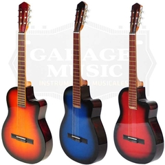 Guitarra Criolla Media 1/2 Caja Tapa Ciega Laqueada Funda Ac - comprar online