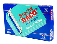 BROCHE ARCHIVO BACO AZL 50PZS