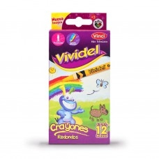 CRAYONES VIVIDEL DELG 12PZS