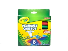 PLUMONES CRAYOLA GRUESOS 8PZS