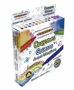 CRAYONES PASCUA TRIA JMB 24PZS