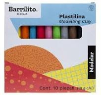 PLASTILINA BARRILITO 10PZS