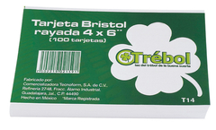 TARJETA BIBLIO TREBOL RAY T14 100H