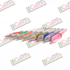 BOLIGRAFOS AINK GEL GLITTER AGGE8 8 PIEZAS - Papeleria Crayons