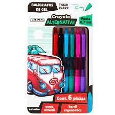 BOLIGRAFO CRAYOLA ALTERNATIVE 6PZS