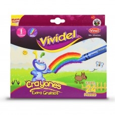 CRAYONES VIVIDEL DELG 24PZS