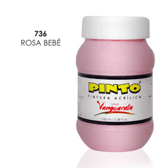 PINTURA ACR PINTO 100ML 736 ROS BEB