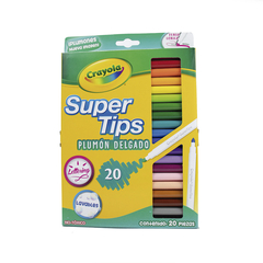 PLUMONES CRAYOLA SUPER TIPS PASTEL 20PZS