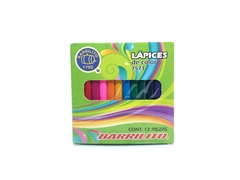 COLORES BARRILITO CORTOS 12PZS