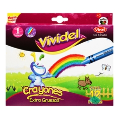 CRAYONES VIVIDEL EXGR 12PZS