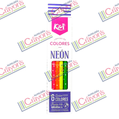 COLORES KIUT NEON 6 PIEZAS