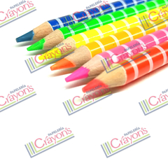 COLORES KIUT NEON 6 PIEZAS - Papeleria Crayons