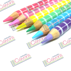 COLORES KIUT PASTEL 6 PIEZAS - Papeleria Crayons