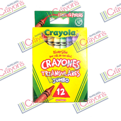 CRAYONES CRAYOLA JUMBO TRIANGULARES 12 PIEZAS