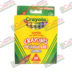 CRAYONES CRAYOLA JUMBO TRIANGULAR 24 PIEZAS