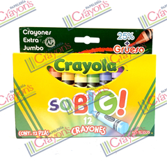 CRAYONES CRAYOLA SO BIG 12 PIEZAS