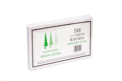 TARJETA BIBLIO PINOS 5X8 RAY