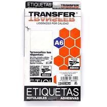 ETIQUETA TRANSFER EAF00019 BCO