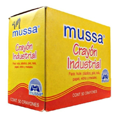 CRAYON INDUSTRIAL MUSSA BCO 50PZS