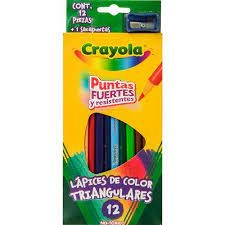 COLORES CRAYOLA TRIA 12PZS