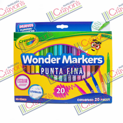 PLUMONES CRAYOLA WONDER MAKERS 20PIEZAS